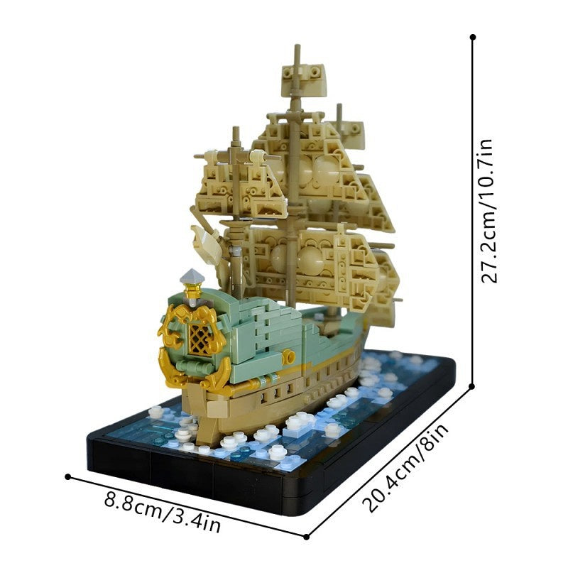 The Flying Dutchman Ghost Pirate Ship Building Kit | LEGO-Compatible MOC - 1