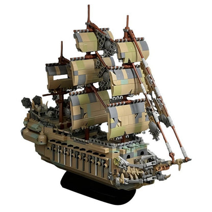 The Flying Dutchman Ghost Pirate Ship Building Kit | LEGO-Compatible MOC - 3