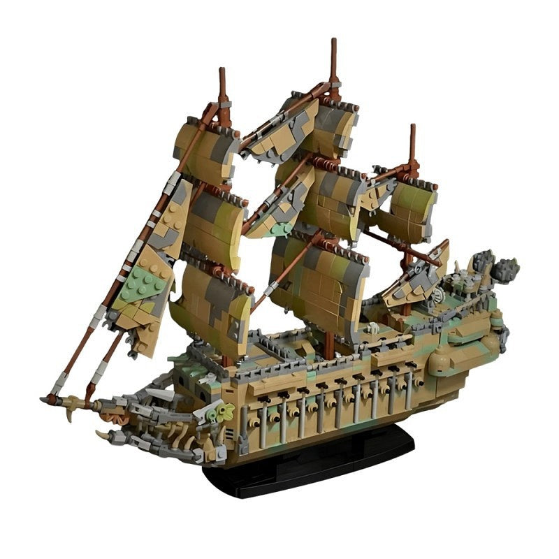 The Flying Dutchman Ghost Pirate Ship Building Kit | LEGO-Compatible MOC - 4
