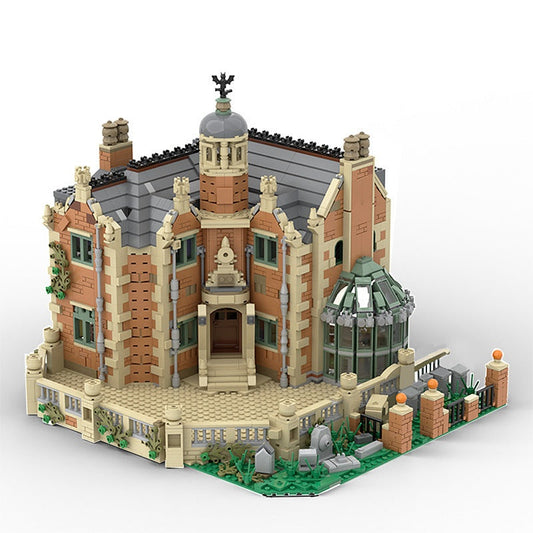 The Haunted Manor MOC Building Kit | Gothic Halloween House Architecture - 1