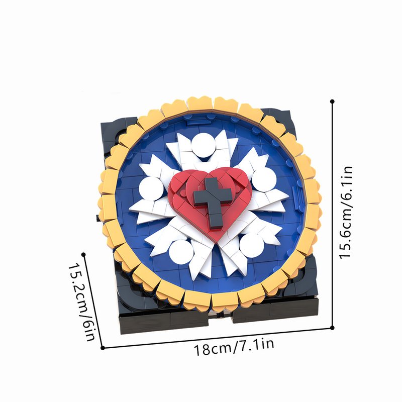  The Luther Rose  Emblem MOC Kit | LEGO-Compatible Sacred Build - 6