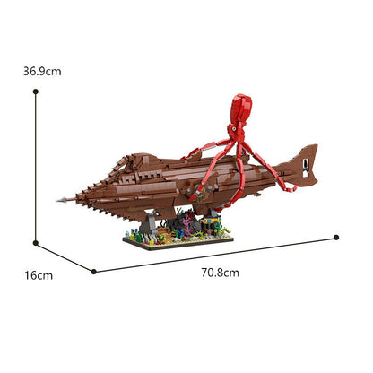 The Nautilus MOC Building Kit | Retro Submarine Exploration Model - 5