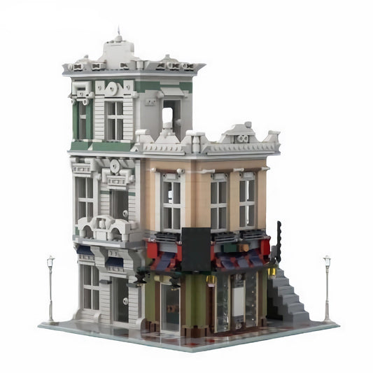 The Office & NoodleShop Building Kit | Modular | LEGO-Compatible MOC - 1