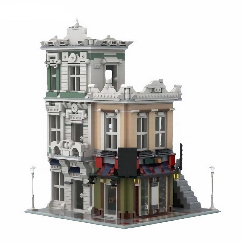 The Office & NoodleShop MOC Modular Building Kit | Urban Street Architecture - 1
