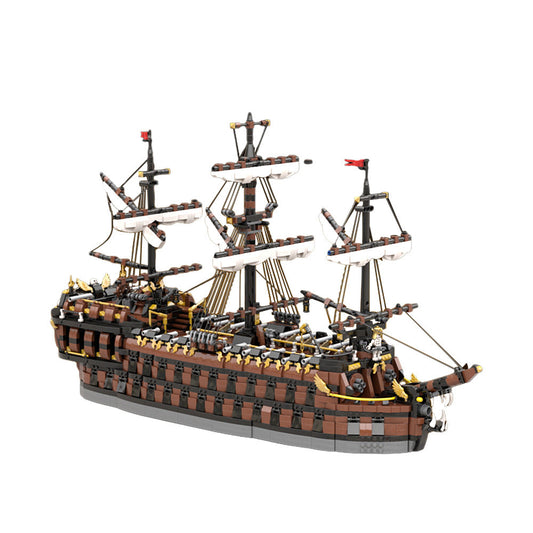 The Phantom Dancer Pirate Ship Building Kit | LEGO-Compatible MOC - 1