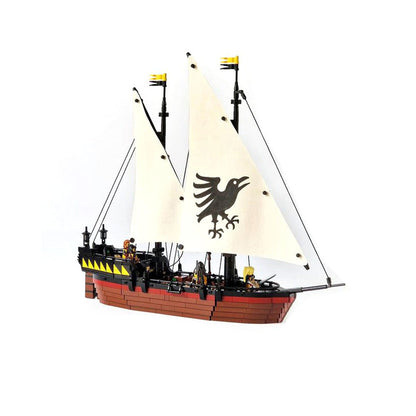 The Raven Claw Pirate Ship Building Kit | LEGO-Compatible MOC - 1