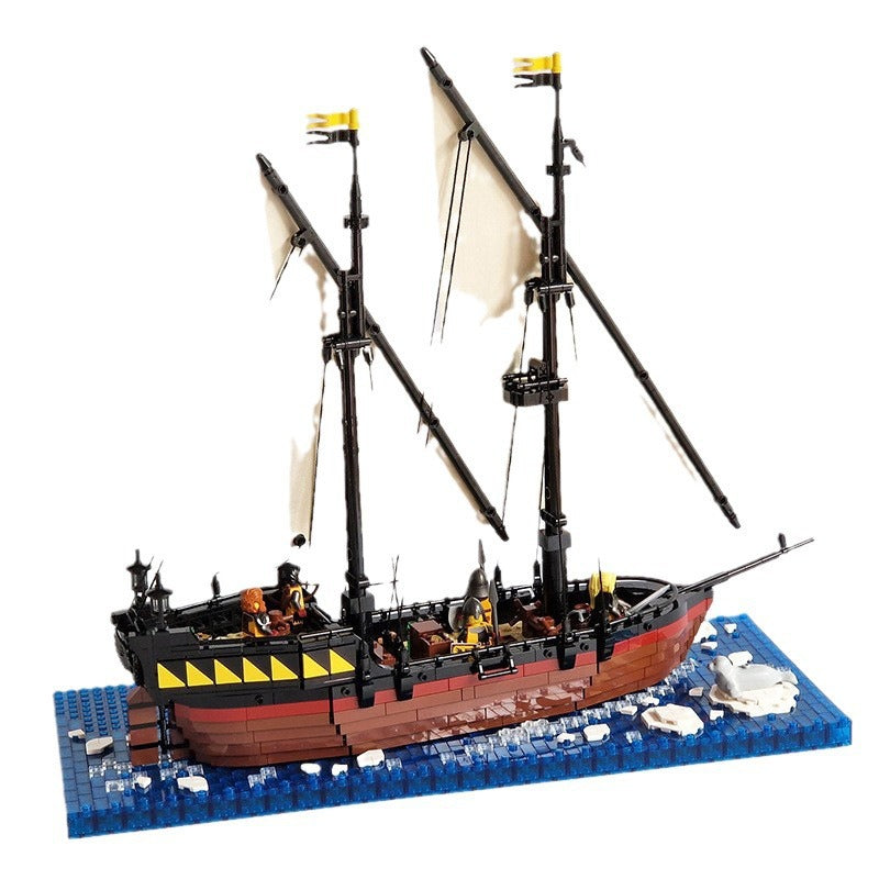 The Raven Claw Pirate Ship Building Kit | LEGO-Compatible MOC - 2