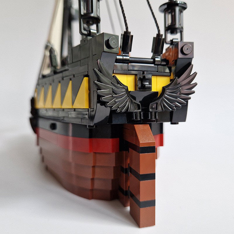 The Raven Claw Pirate Ship Building Kit | LEGO-Compatible MOC - 3