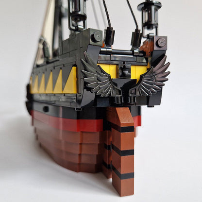 The Raven Claw Pirate Ship Building Kit | LEGO-Compatible MOC - 3