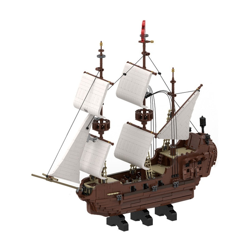 The Return of The Death of a Sailsman Pirate Ship Building Kit | Compatible MOC - 4