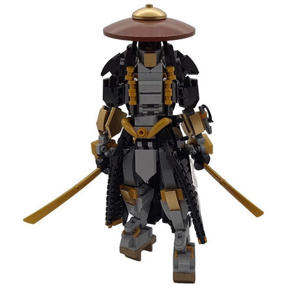 The Ronin Noir Samurai MOC Building Kit | Warrior Character Figure - 1