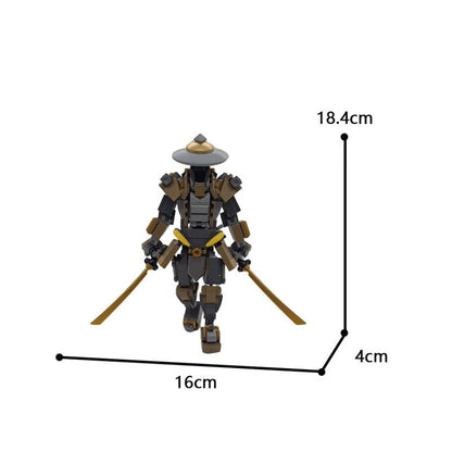 The Ronin Samurai MOC Building Kit | Japanese Warrior Character Figure - 5