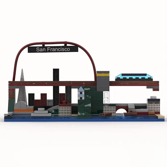 The small San Francisco Skyline Building Kit | LEGO-Compatible MOC - 1
