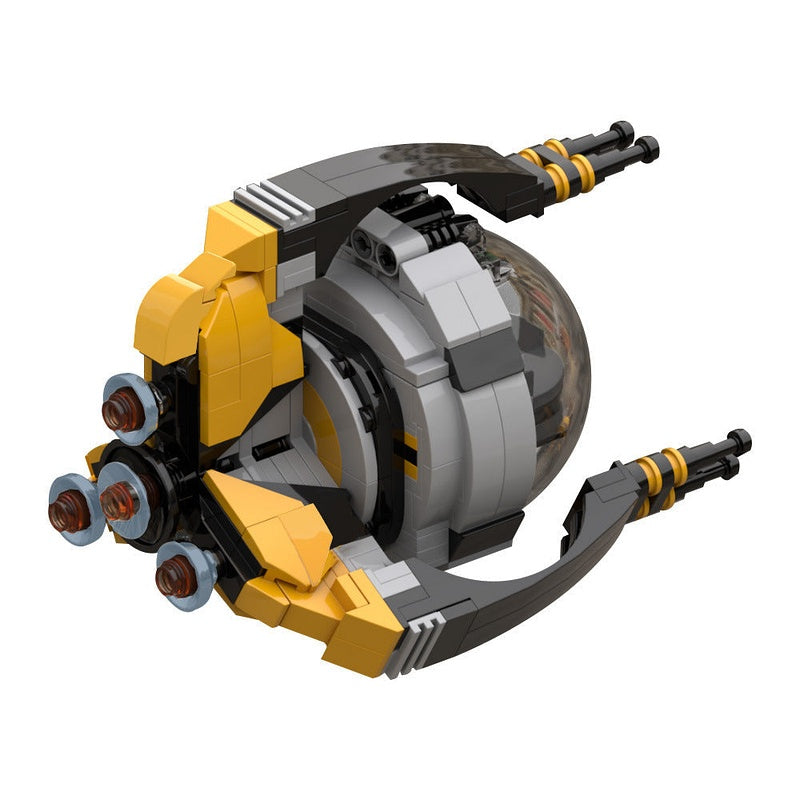The Stinger MOC Building Kit | Futuristic Space Interceptor Model - 2