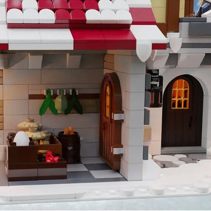 The Tavern Under the Snow Building Kits | LEGO-Compatible MOC - 4