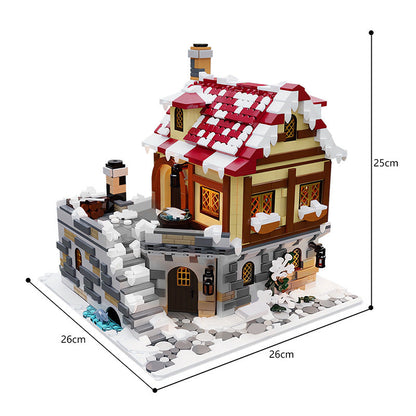 The Tavern Under the Snow Building Kits | LEGO-Compatible MOC - 5