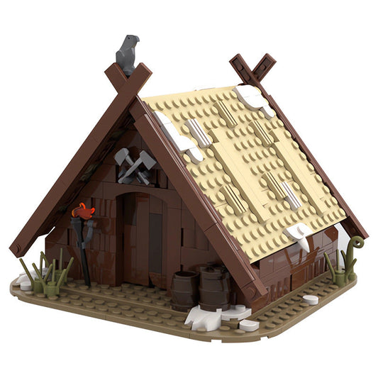 The Viking's House Building Kit | LEGO-Compatible MOC - 1