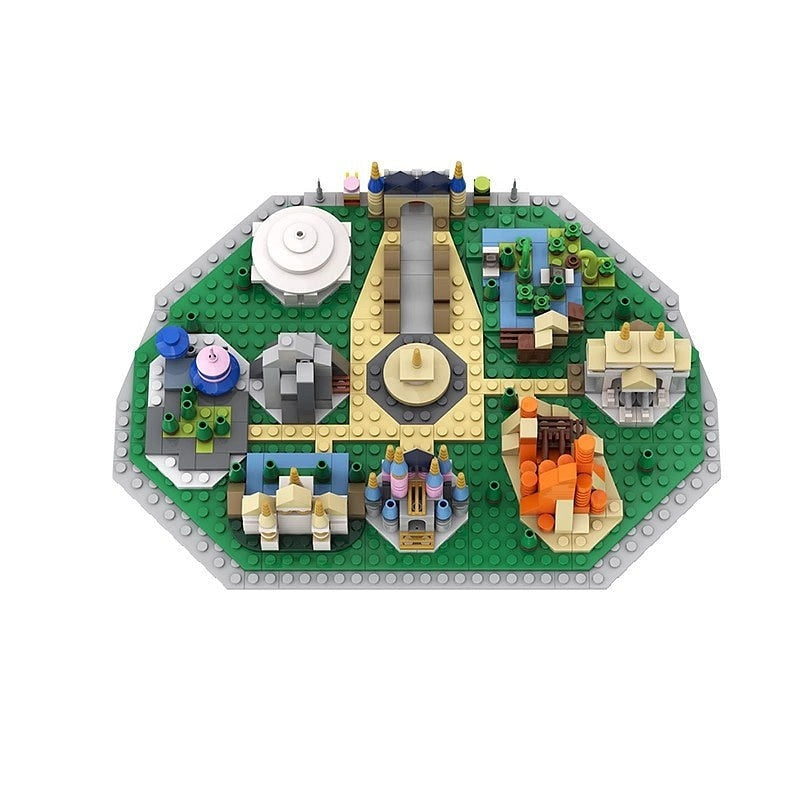 Theme Park World Skyline MOC Building Kit - 3