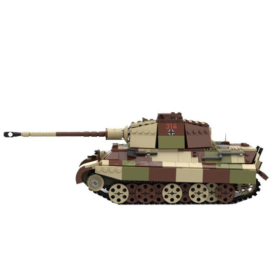Tiger II Ausf B Heavy Tank Building Kit | LEGO-Compatible MOC - 1