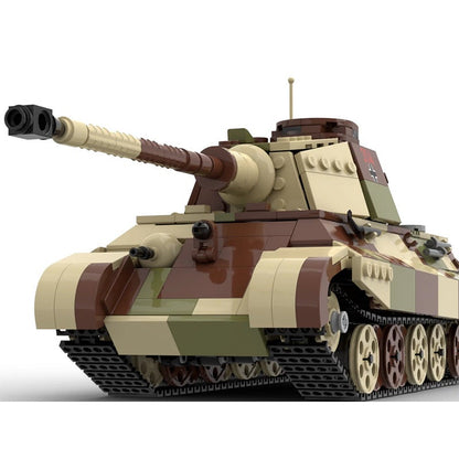 Tiger II Ausf B Heavy Tank MOC Building Kit | WWII Military Model - 2