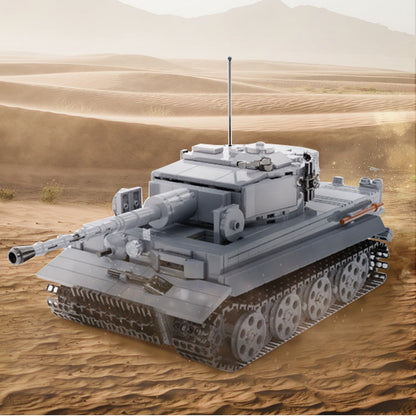 Tiger Tank MOC Building Kit | WWII Heavy Armor Model - 2