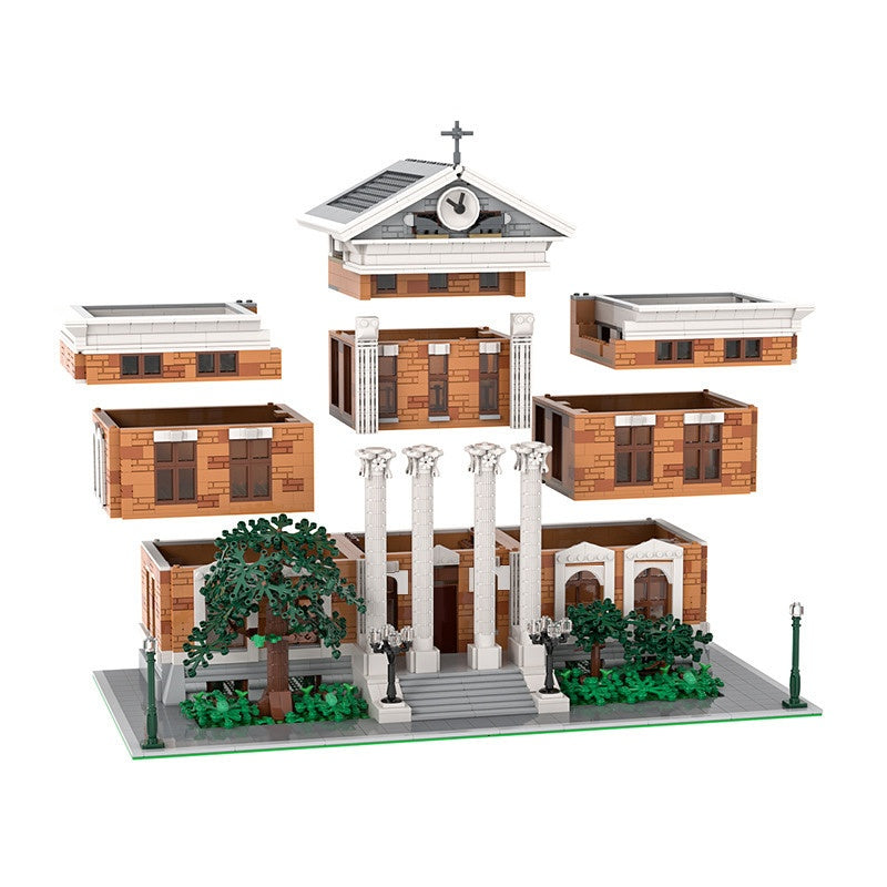 Time Travel Clock Tower Modular Building Kit | Compatible MOC - 5