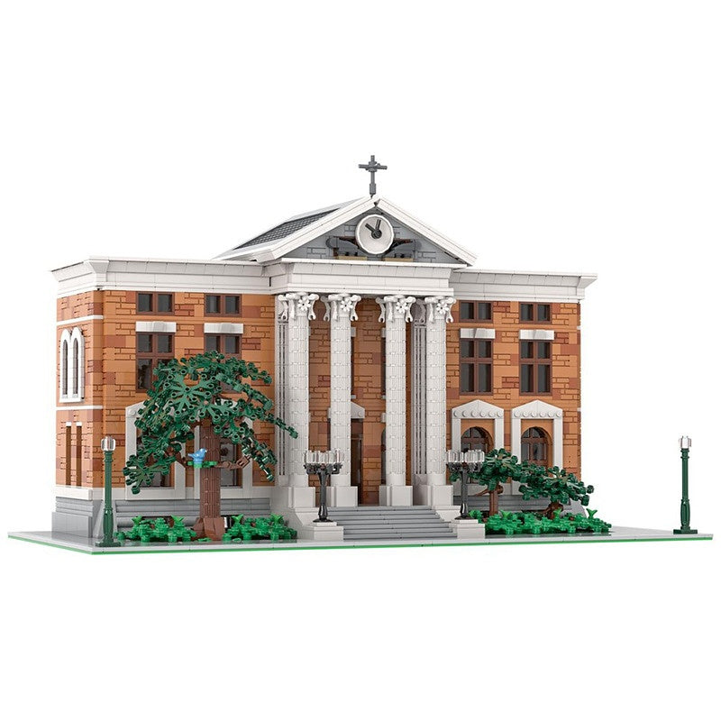 Time Travel Clock Tower Modular Building Kit | LEGO-Compatible MOC - 1