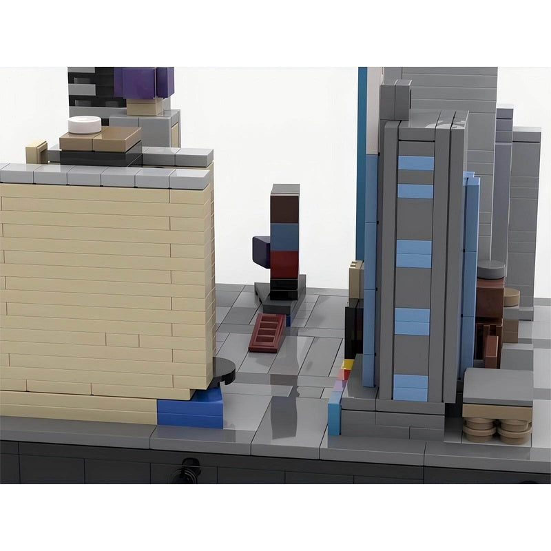 Times Square NYC City Skyline Building Kit | Compatible MOC - 3