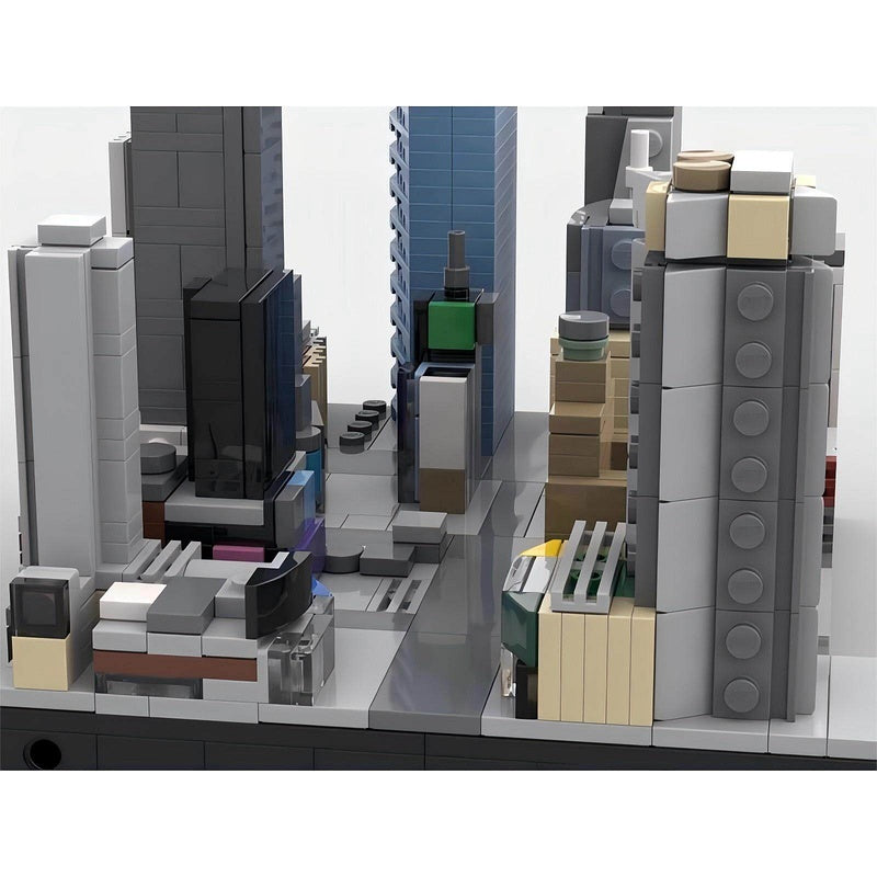 Times Square NYC City Skyline Building Kit | LEGO-Compatible MOC - 2