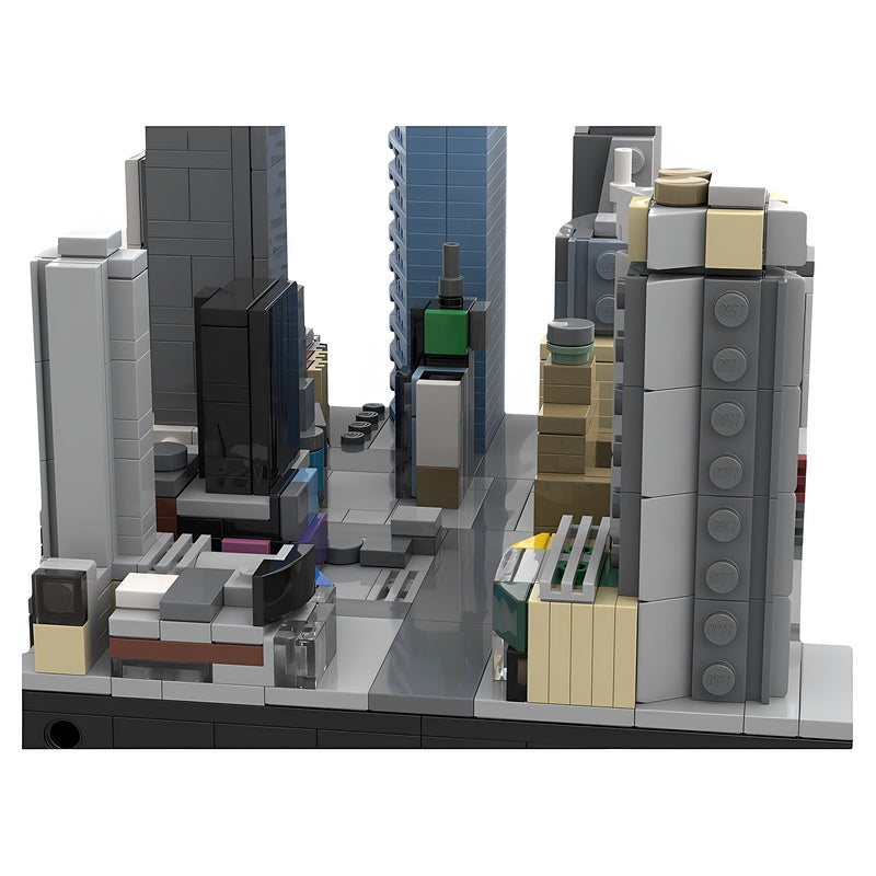 Times Square NYC Skyline MOC Building Kit - 3