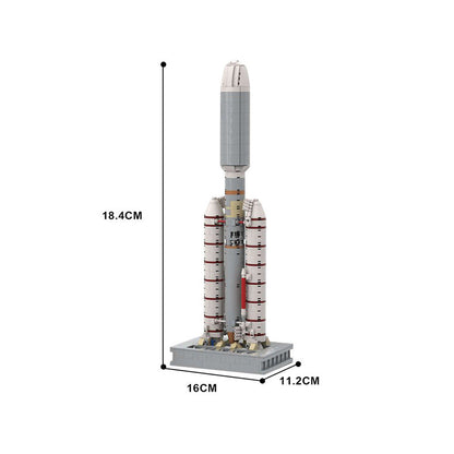 Titan IIIE Centaur Launch Vehicle Building Kit | LEGO-Compatible MOC - 4
