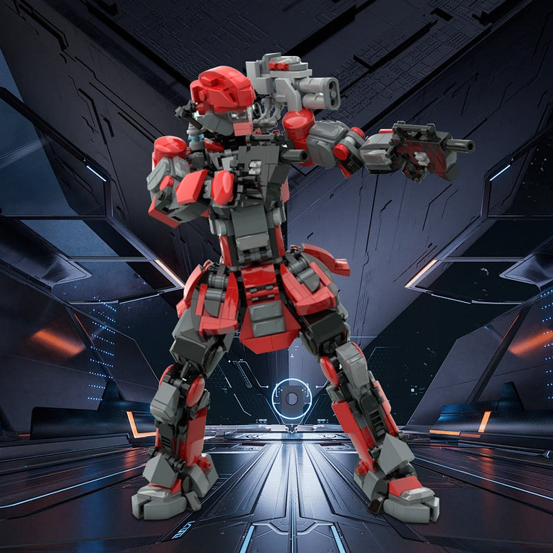 Titania Mecha MOC Building Kit | Futuristic Robot Figure Model - 3