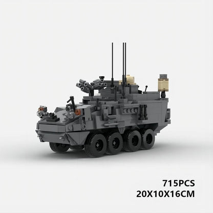 TLS-BCT EW Stryker Electronic Warfare MOC Building Kit | 715 PCS Armored IFV - 5