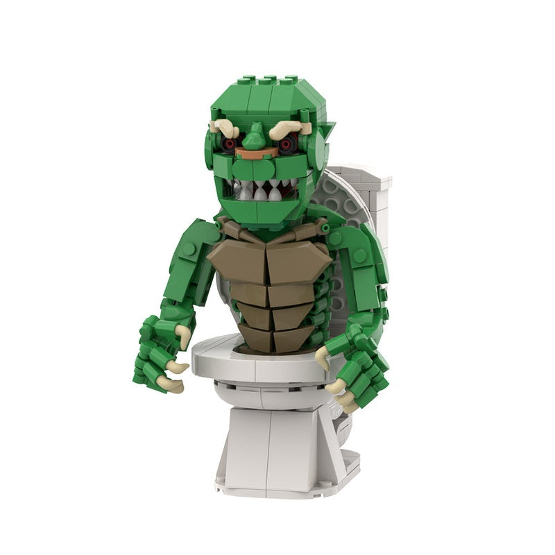 Toilet Demon Retro Horror Cube Character MOC Building Kit - 3