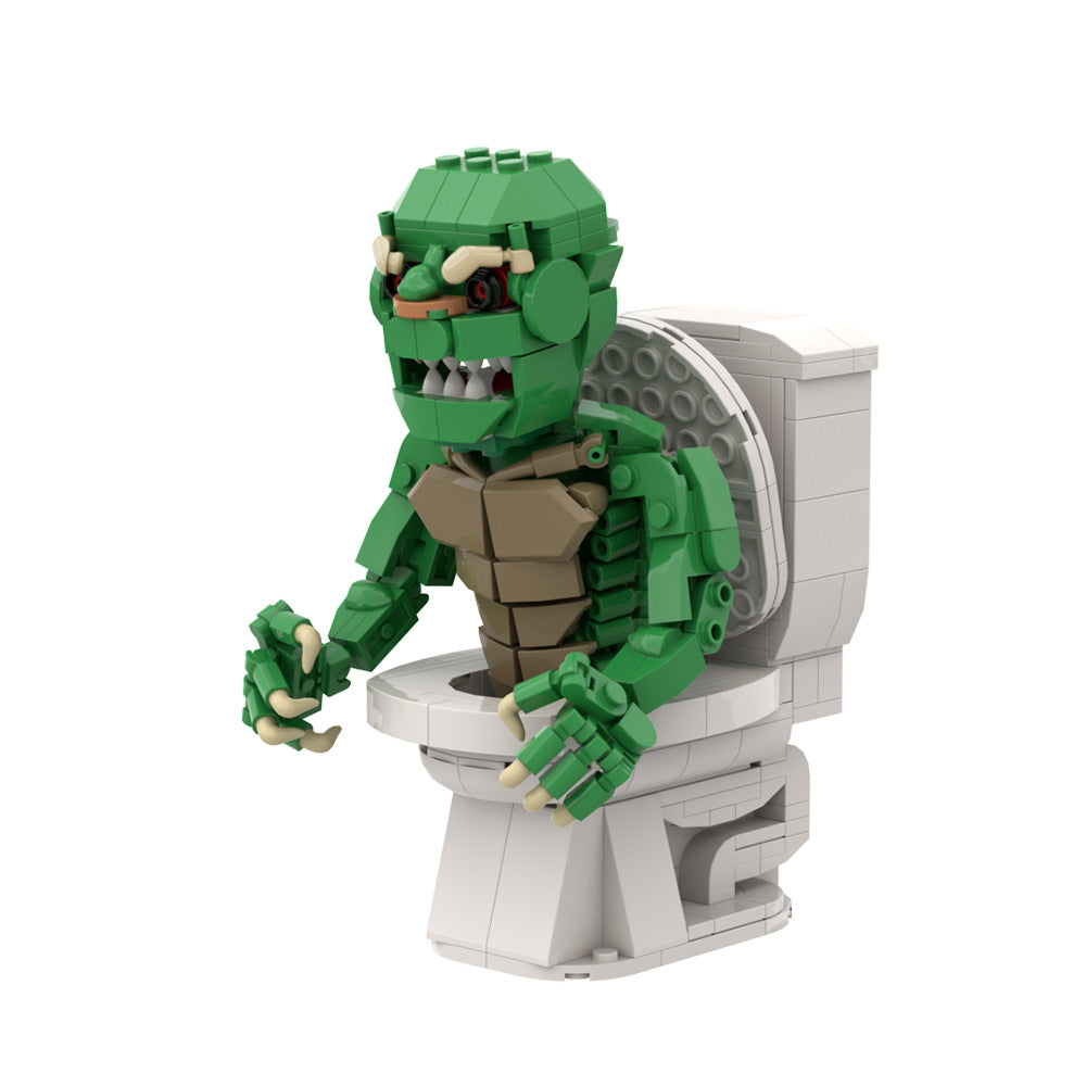 Toilet Demon Retro Horror Figure MOC Building Kit 1