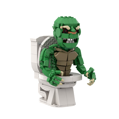Toilet Demon Retro Horror Figure MOC Building Kit 5