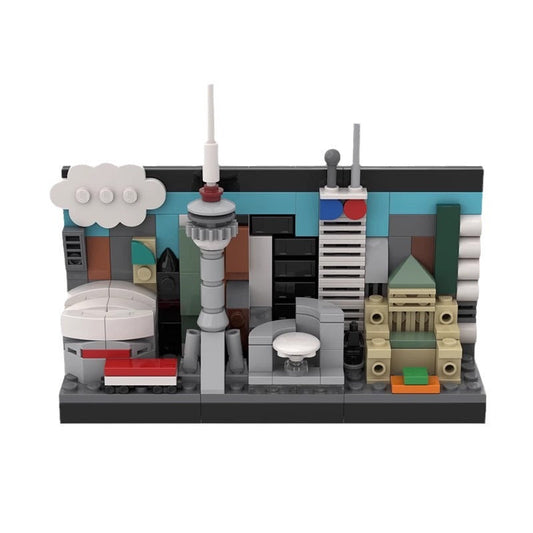 Toronto Skyline Postcard Building Kit | LEGO-Compatible MOC - 1