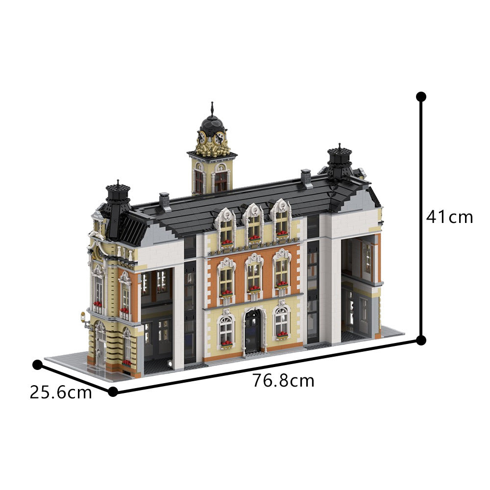 Town Hall Building Kit | LEGO-Compatible MOC - 5