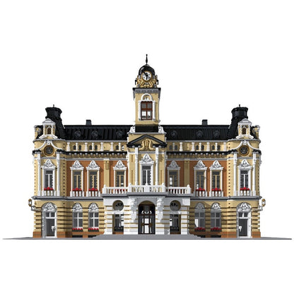 Town Hall MOC Building Kit | City Civic Architecture Model - 1