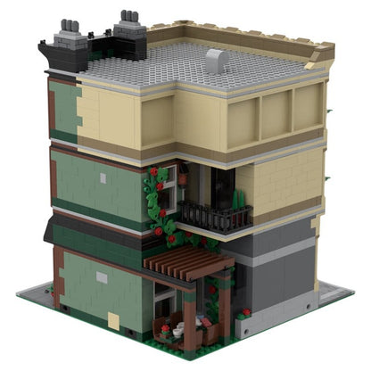 Town Square Corner Modular MOC Building Kit - 5