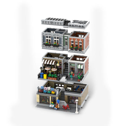 Toy Store & City Shops MOC Modular Building Kit | Urban Architecture Model - 4