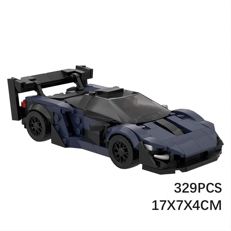 Track Hypercar 8 Stud Wide Racing Building Kit | Compatible MOC - 3