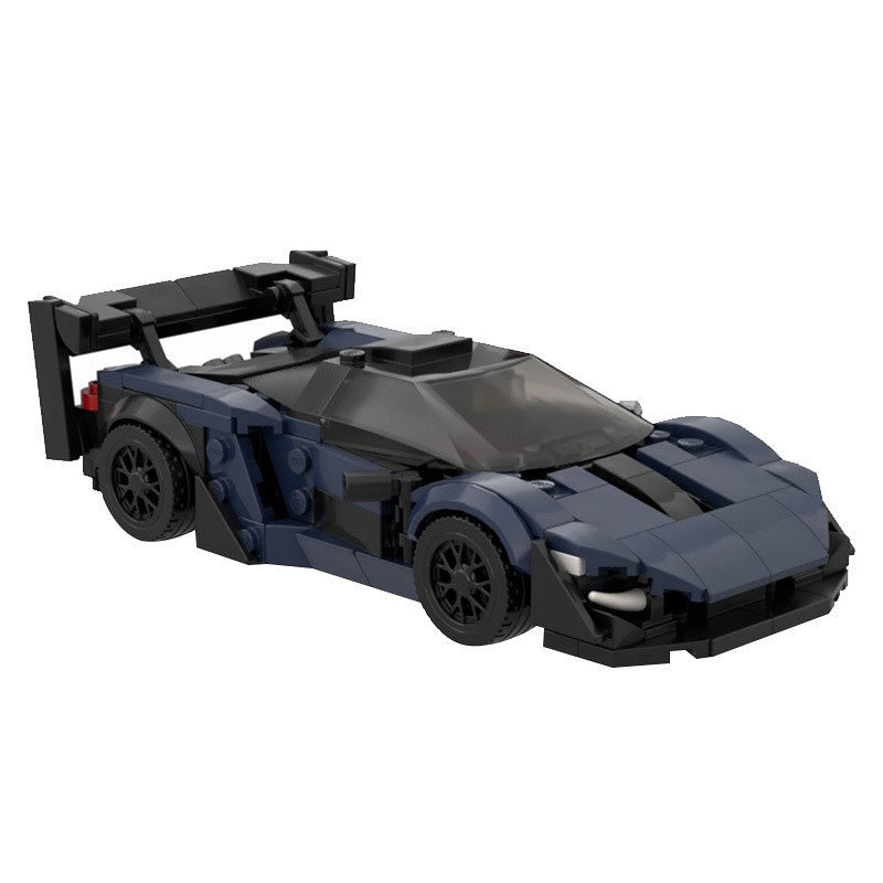 Track Hypercar 8 Stud Wide Racing Building Kit | LEGO-Compatible MOC - 2