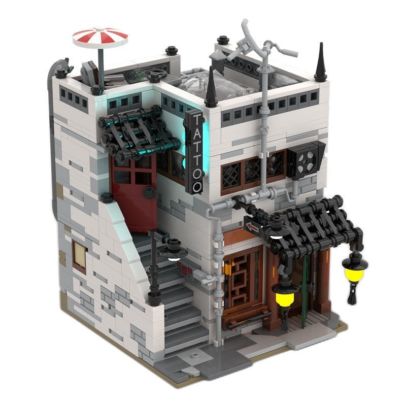 Traditional Chinese Medicine Shop MOC Building Kit | Asian Street Architecture - 2