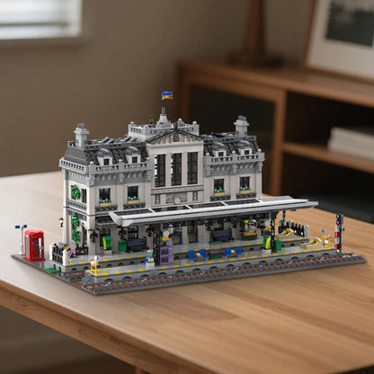 Train Station Building Kit | LEGO-Compatible MOC - 2