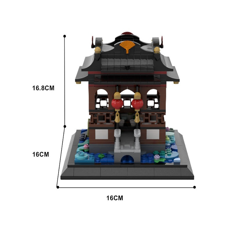 Tranquil Teatime MOC Building Kit | Elegant Tea House Scene - 4