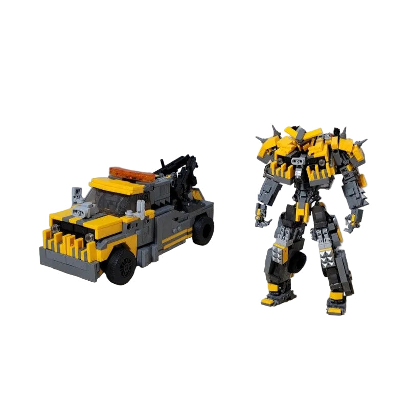 Transforming Tow Truck Robot MOC Building Kit | Dual-Mode Vehicle Figure - 6