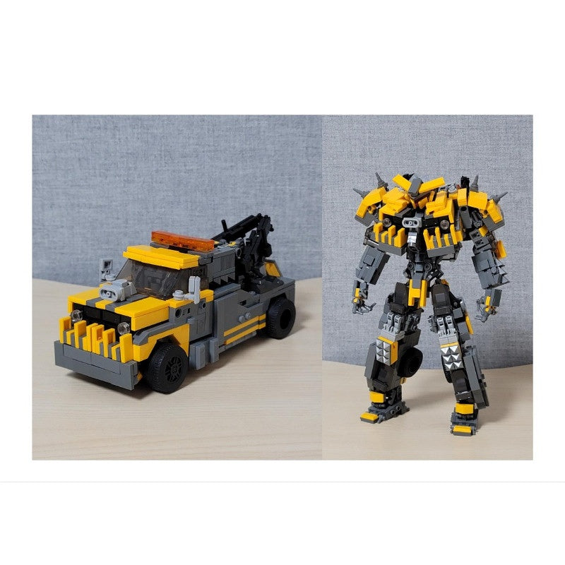 Transforming Tow Truck Robot MOC Building Kit | Dual-Mode Vehicle Figure - 7