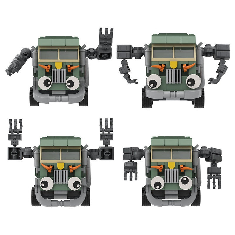 Trash Truck MOC Building Kit | Garbage Collection Service Vehicle Model - 3