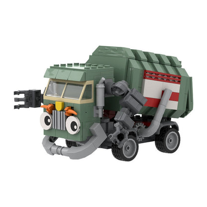 Trash Truck MOC Building Kit | Garbage Collection Service Vehicle Model - 5